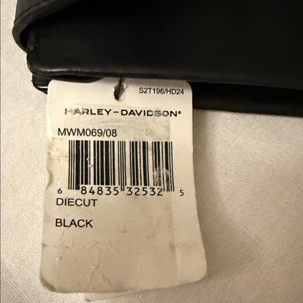 NWT Harley-Davidson Black Leather Card Holder - Picture 11 of 13
